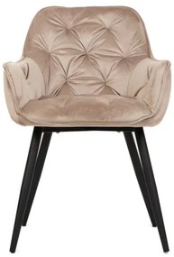 Jedálenská stolička CHERRY zamatová béžová ALL 845005