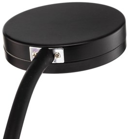 Lindby Toulin stolová LED, ohybné rameno, čierna