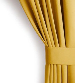 Žltý zatemňovací termo záves 140x245 cm Pleat – Restilo