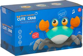 Interaktivní krab KIK se zvukem a senzorem, zelený, USB dobíjení, 3+