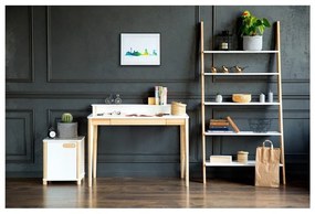 Grafitovosivý pracovný stôl Ragaba ASHME