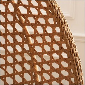 Svetlohnedé závesné kreslo TROPIKAL so stojanom