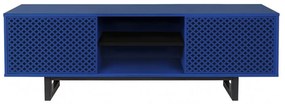 Modrý TV stolík Woodman Camden Diamond
