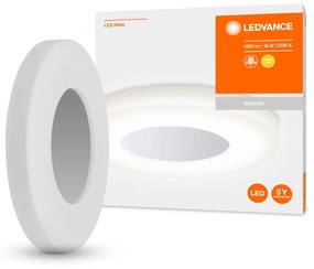 LEDVANCE Stropné LED osvetlenie SLIM, 18W, teplá biela, 28cm, okrúhle, šedé