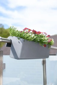 Balkónový hrantík BALKONA CLASSICO, plast, šírka 80 cm, antracit