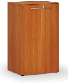 Kancelárska skriňa s dverami PRIMO WOOD, 3 police, 800 x 640 x 1335 mm, čerešňa
