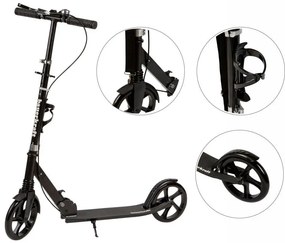 Skladacia hliníková kolobežka 95-105 cm - viac farieb biela