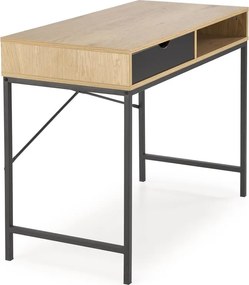 Písací stôl B50 dub zlatý/čierny