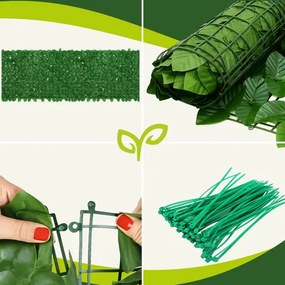 Umelý živý plot z brečtanu 300x100 cm