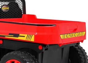 Ramiz Farmársky nákladiak pre 2 deti Červený + 4x4 + Diaľkové ovládanie + Kiper + LED Audio