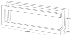 Biely kovový stojan na prezuvky Line – YAMAZAKI