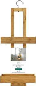 Závesná bambusová kúpeľňová polička v prírodnej farbe Hanoi – douceur d'intérieur