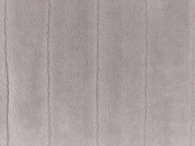 Sada 2 vankúšov z umelej kožušiny 45 x 45 cm sivá PUMILA Beliani