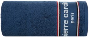 BAVLNENÝ UTERÁK PIERRE CARDIN KARL 70X140 CM TMAVOMODRÁ