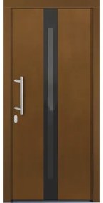 Vchodové dvere Lizbona drevené 110x210 cm L afromosia