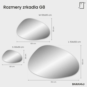 Atypické zrkadlo s LED osvetlením G8
