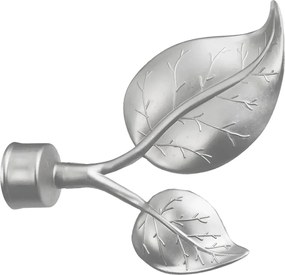 Garniže 25x25mm - dvojradové - LIST VEĽKÝ satin