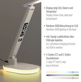 JUST LIGHT. 11018-16 - LED RGBW Stmievateľná stolová lampa TINA LED/4W/230V