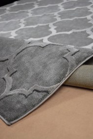 Koberec Elite 17391 GREY – sivý obdĺžnikový koberec s vzorom Rozmer: 200x290 cm