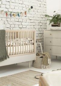 Pinio Detská postieľka Petite 120 x 60 cm - béžová / buk