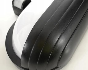 HADEX RIO vonkajšie nástenné svietidlo so senzorom 1xE27/60W/230V/IP44, čierna farba