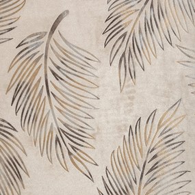 EUROFIRANY ZATEMŇOVACÍ ZÁVES NA KRÚŽKOCH IDALIA 140X250 CM LISTY