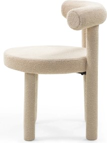Jídelní židle PEDRO bouclé béžová