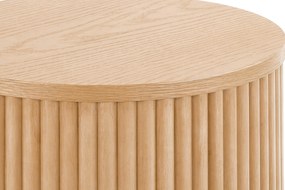 Okrúhly konferenčný stolík Tamis 80 cm - prírodný