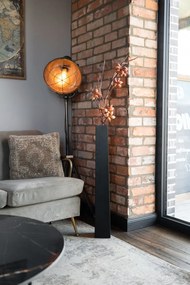 Váza OBELISK, sklolaminát, výška 80 cm, čierna