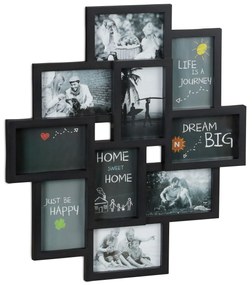 Fotorám na 10 fotografií RD25107, čierna