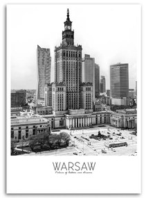 Obraz na plátně Palác kultury Varšava - 70x100 cm