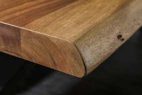 Jedálenský stôl MAMMUT 240 cm, X-nohy, 60 mm masívne akáciové drevo