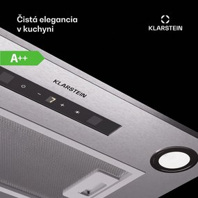 Klarstein Paolo 52, podskrinkový digestor 52 cm 439 m³/h LED Touch A++