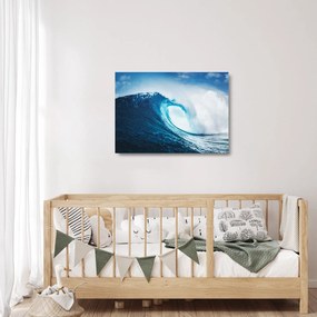 Sklenený obraz - Vlna oceánu (70x50 cm)