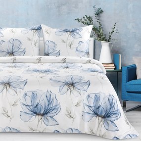 SATÉNOVÉ OBLIEČKY SPRING34 200X220 CM, 2 KS 70X80 CM KVETY