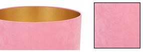 Závesné svietidlo MEDIOLAN, 1x ružové/zlaté textilné tienidlo, (výber z 2 farieb konštrukcie), (fi 40cm)