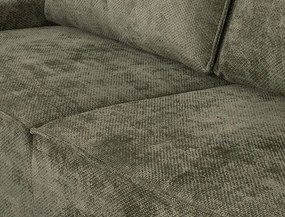 Trojmiestna pohovka Cassino, olivovo zelená tkanina