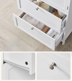 Kúpeľňová skrinka LAVORANO 110x60 cm, biela