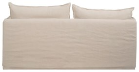 Krémová ľanová pohovka 180 cm – Ixia