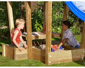 Ihrisko Jungle Crazy Playhouse so šmykľavkou a modulom 2-Swing Frame