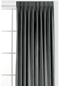 Tmavosivý zamatový dimout záves 200x270 cm Velto – Filumi