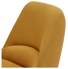 Žlté kreslo Teulat Dins, výška 90 cm