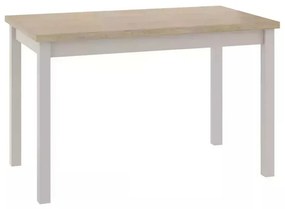 Jedálenský stôl Adam 120 x 68 cm, dub cremona / krémová