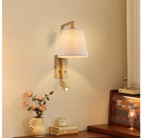 Brilagi - LED Nástenná lampa RAYA 1xE14/40W/230V + LED/3W ľan/béžová