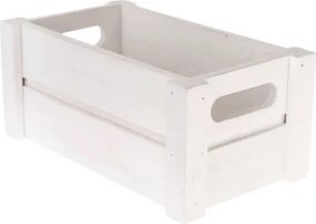 Úložný box drevený biely, 21,5x12,5x9,5 cm%