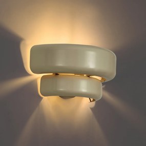 Retro nástenná lampa béžová - Ophelia
