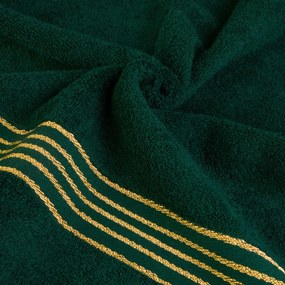 BAVLNENÉ UTERÁKY TIWANO SADA 1 KS 50X90 CM, 1 KS 70X140 CM TMAVOZELENÁ