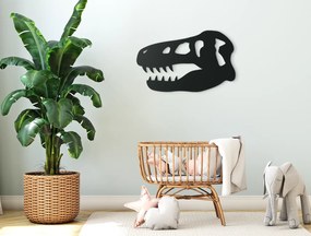 drevko Detská nálepka na stenu Hlava dinosaura Rozmer obrazu: 20 x 32,5 cm, Farba dekorácie: Čierna