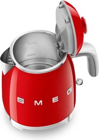 Červená rýchlovarná kanvica z nehrdzavejúcej ocele 800 ml Retro Style – SMEG