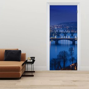 Fototapeta na dvere - Pražské mosty (95x205cm)